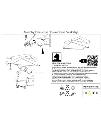 FUJI * APLIQUE LED 10W 3000K BLANCO